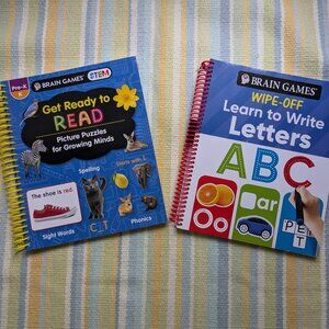 ⭐ Two Pre-K / Kindergarten workbooks